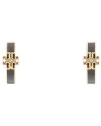 Tory Burch - Kira Enamel Hoop Earrings - Lyst