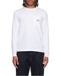 Comme des Garçons - Comme Des Garçons Homme Crewneck Long Sleeved T-Shirt - Lyst