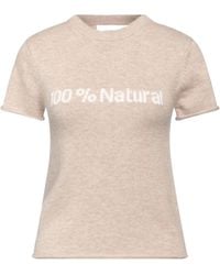 Sportmax - Two-Color Wool Short-Sleeved Top - Lyst
