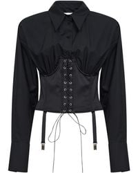 GIUSEPPE DI MORABITO - Corset Detail Cropped Top - Lyst