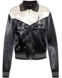 Amiri - Logo Patch Bomber Jacket - Lyst