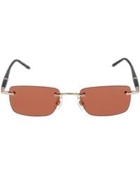 Montblanc - Eyewear Rimless Rectangular Sunglasses - Lyst