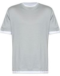 Eleventy - Crew-Neck T-Shirt - Lyst