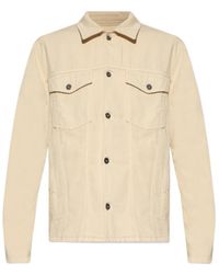 Off-White c/o Virgil Abloh - Motif-Embroidered Buttoned Denim Jacket - Lyst