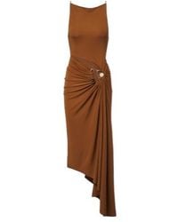Christopher Esber - Veer Spiral Crystal Draped Midi Dress - Lyst