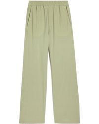 Ami Paris - Ami Elastic Waistband Logo Plaque Pants - Lyst