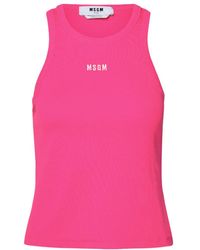 MSGM - Logo-Print Top - Lyst