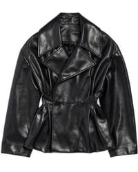Balenciaga - Folded Short Trench - Lyst