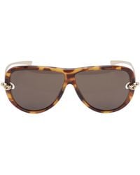 Bottega Veneta - Eyewear Knot Aviator Sunglasses - Lyst
