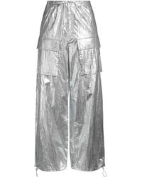 MM6 by Maison Margiela - Metallic Cargo Pants - Lyst