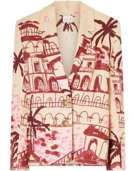 Johanna Ortiz - Rock The Plan Printed Linen Blazer - Lyst