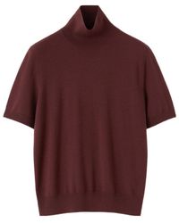 Loro Piana - Short-Sleeved Turtleneck Sweater - Lyst