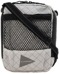 and wander - Mesh Pocket Shoulder Bag - Lyst