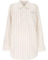 Off-White c/o Virgil Abloh - Striped Shirt Dress - Lyst