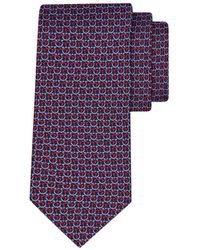 Ferragamo - Gancini Links Print Silk Tie - Lyst
