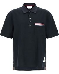 Thom Browne - Short Sleeve Polo Shirt - Lyst