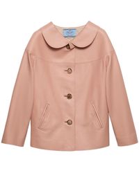 Prada - Nappa Leather Jacket - Lyst