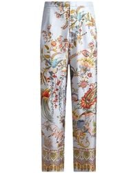 Etro - Wide-Leg Printed Pants - Lyst