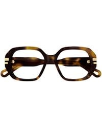 Chloé - Chloé Eyewear Square Frame Glasses - Lyst