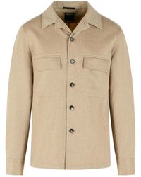ZEGNA - Oasi Button-Up Overshirt - Lyst
