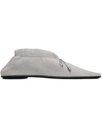 TOTEME - Bow-Detail Knitted Ballerina Shoes - Lyst