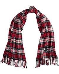 Ralph Lauren - Polo Checked Fringed-Edge Scarf - Lyst