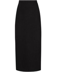 Dolce & Gabbana - Virgin Wool Midi Skirt - Lyst