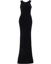 Saint Laurent - Crewneck Sleeveless Dress - Lyst