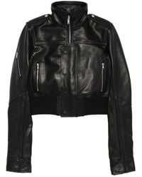Rick Owens - Rev Zipped Leather Jacket - Lyst