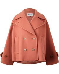 Chloé - Ma96 Pea Coat - Lyst