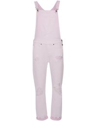 Dondup - Straight-Leg Distressed Overalls - Lyst
