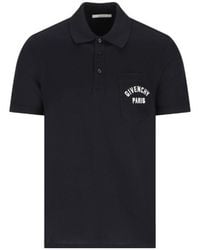 Givenchy - Logo Embroidered Short-Sleeved Polo Shirt - Lyst