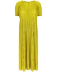 Pleats Please Issey Miyake - Pleats Please Issey Miyake Mellow Pleats Midi Dress - Lyst