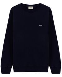 Autry - Logo-Embroidered Crewneck Sweatshirt - Lyst