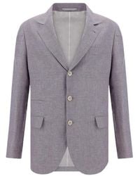 Brunello Cucinelli - Single-Breasted Blazer - Lyst
