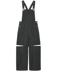 Gucci - Logo Patch Wide Leg Dungarees - Lyst