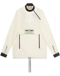 Gucci - Logo Patch Nylon Sweatshirt - Lyst