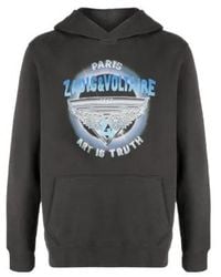 Zadig & Voltaire - Logo-Print Organic Cotton-Blend Hoodie - Lyst