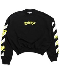 Off-White c/o Virgil Abloh - Opposite Arrow Cotton Sweatshirt - Lyst