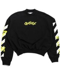 Off-White c/o Virgil Abloh - Opposite Arrow Cotton Sweatshirt - Lyst