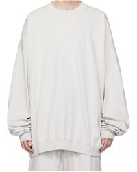Rick Owens - Temple Hun Crew Neck Sweatshirt - Lyst