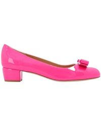 Ferragamo - Bow Low Heel Shoes - Lyst