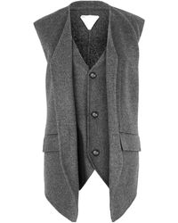 Bottega Veneta - Double Face Wool Gilet - Lyst