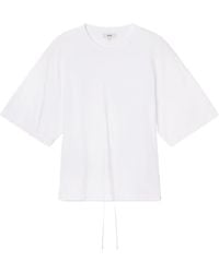 Agolde - Lace-Up Back T-Shirt - Lyst