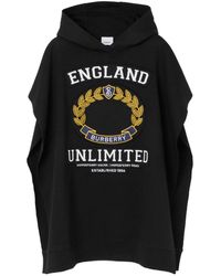 Burberry - Graphic-Print Hooded Poncho - Lyst