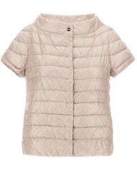 Herno - Greta Short-Sleeved Puffer Jacket - Lyst