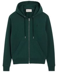 Ami Paris - Long-Sleeve Hooded Sweatshirt - Lyst