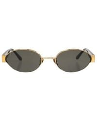 Linda Farrow - Sadie Oval Frame Sunglasses - Lyst