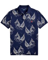 Polo Ralph Lauren - Sailboat-Print Polo Shirt - Lyst