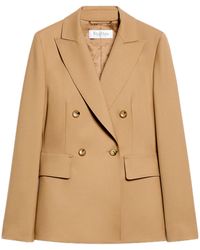 Max Mara - Sanna Double-Breasted Long-Sleeved Jacket - Lyst